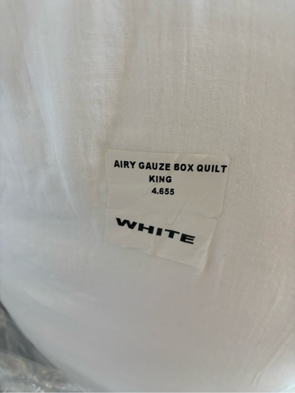 Quince Organic Airy Gauze Box Quilt White King/Cal King NWT Luxury Bedding - Picture 14 of 14